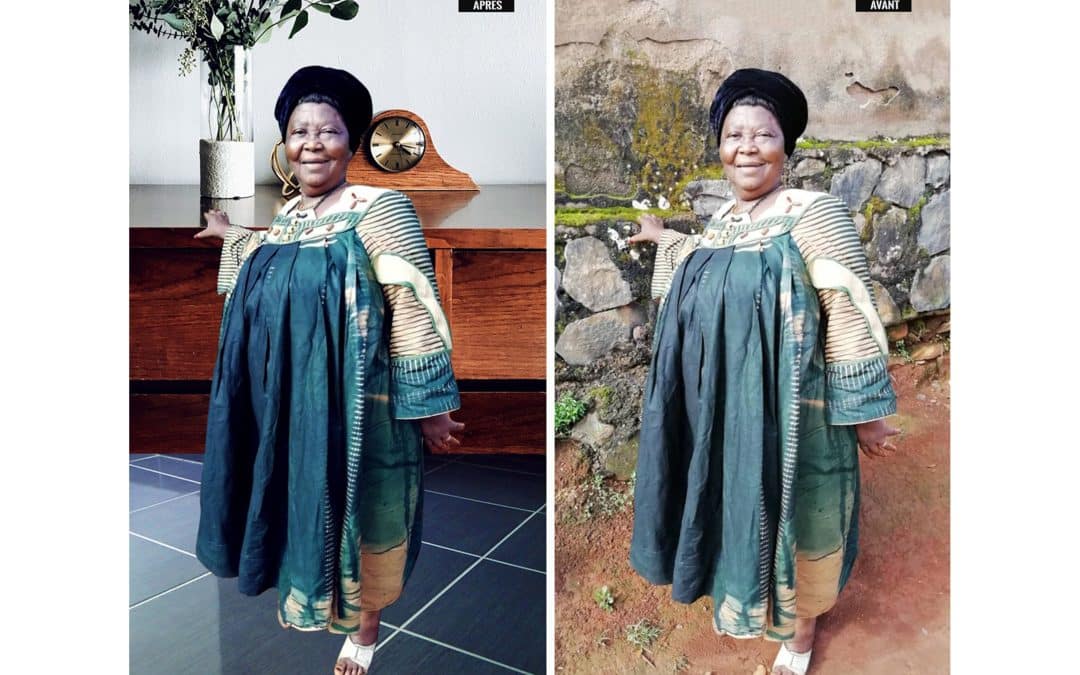 Traitement et agrandissement Mami Ma