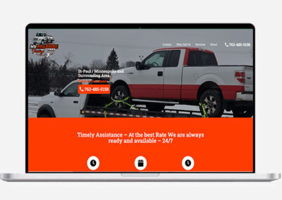 Website creation MN road side towing