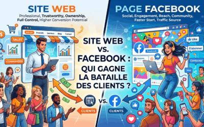 Site web ou page Facebook : lequel génère plus de clients ?